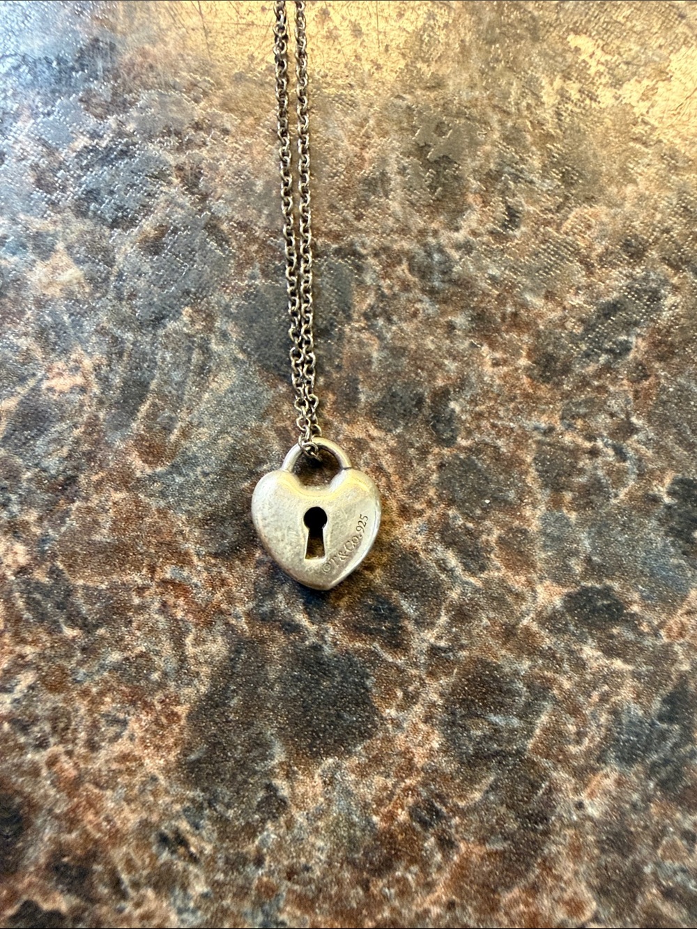 Tiffany & Co. Silver Heart Lock Pendant Necklace - Women's Jewelry
